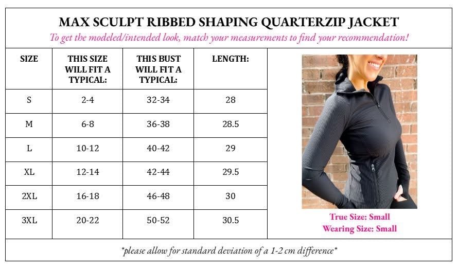 Max Sculpt Pullover Shaping Quarter Zip Jacket